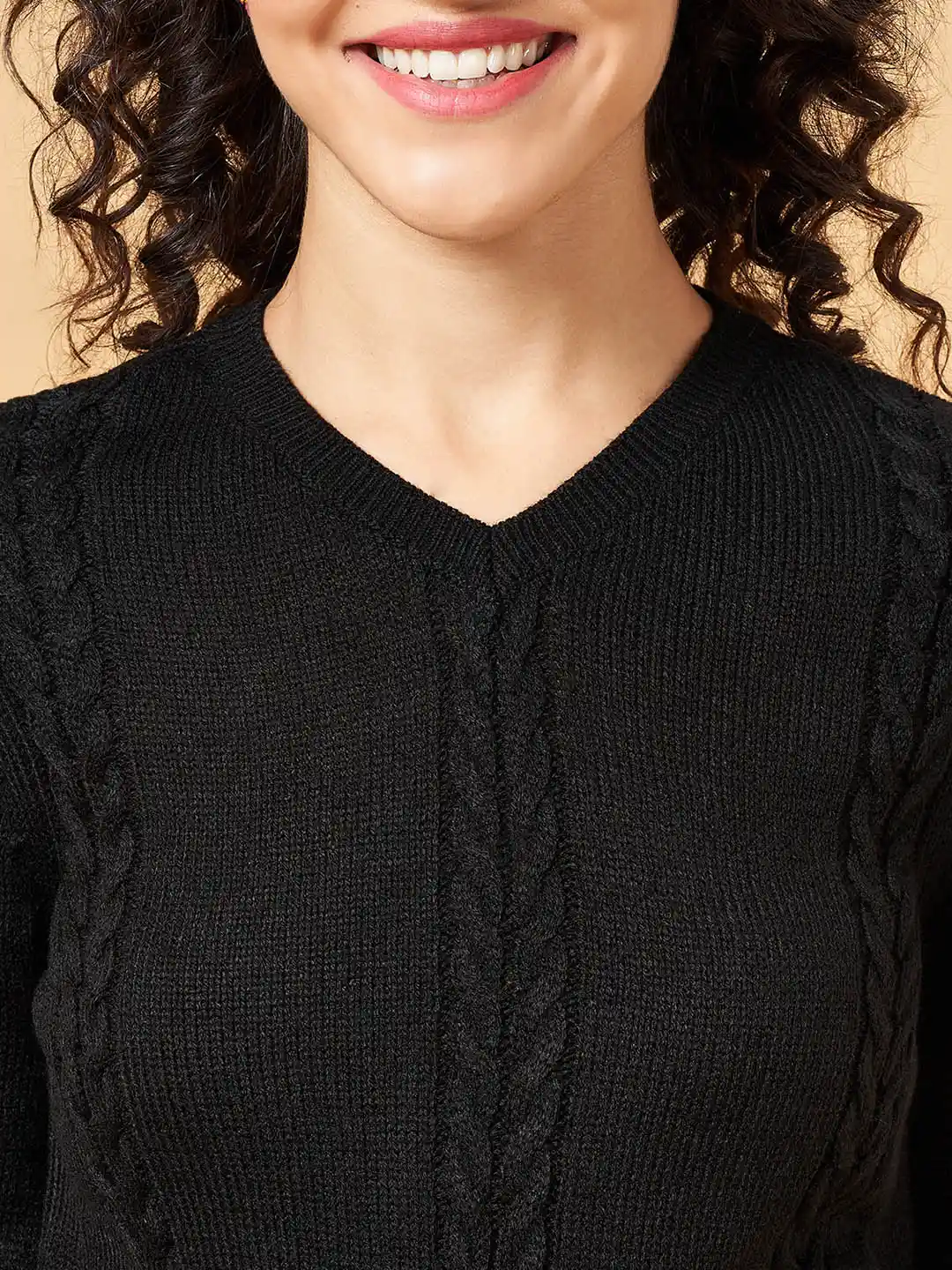 Buy Honey by Pantaloons Women Black & french middle Pullover