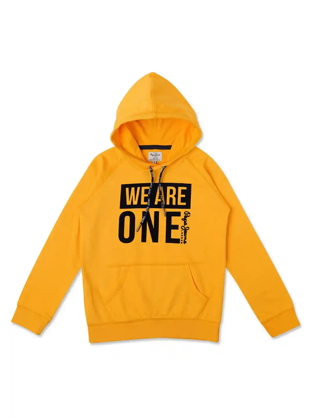 Buy Pepe Jeans Boys Yellow Printed Hooded Sweatshirt Sweatshirts