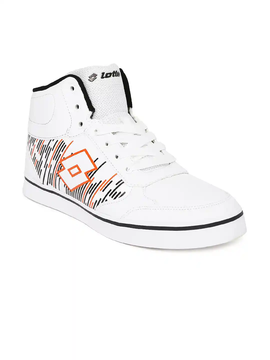 Buy Lotto Men White Printed Capri Hi II High-Top Sneakers Casual