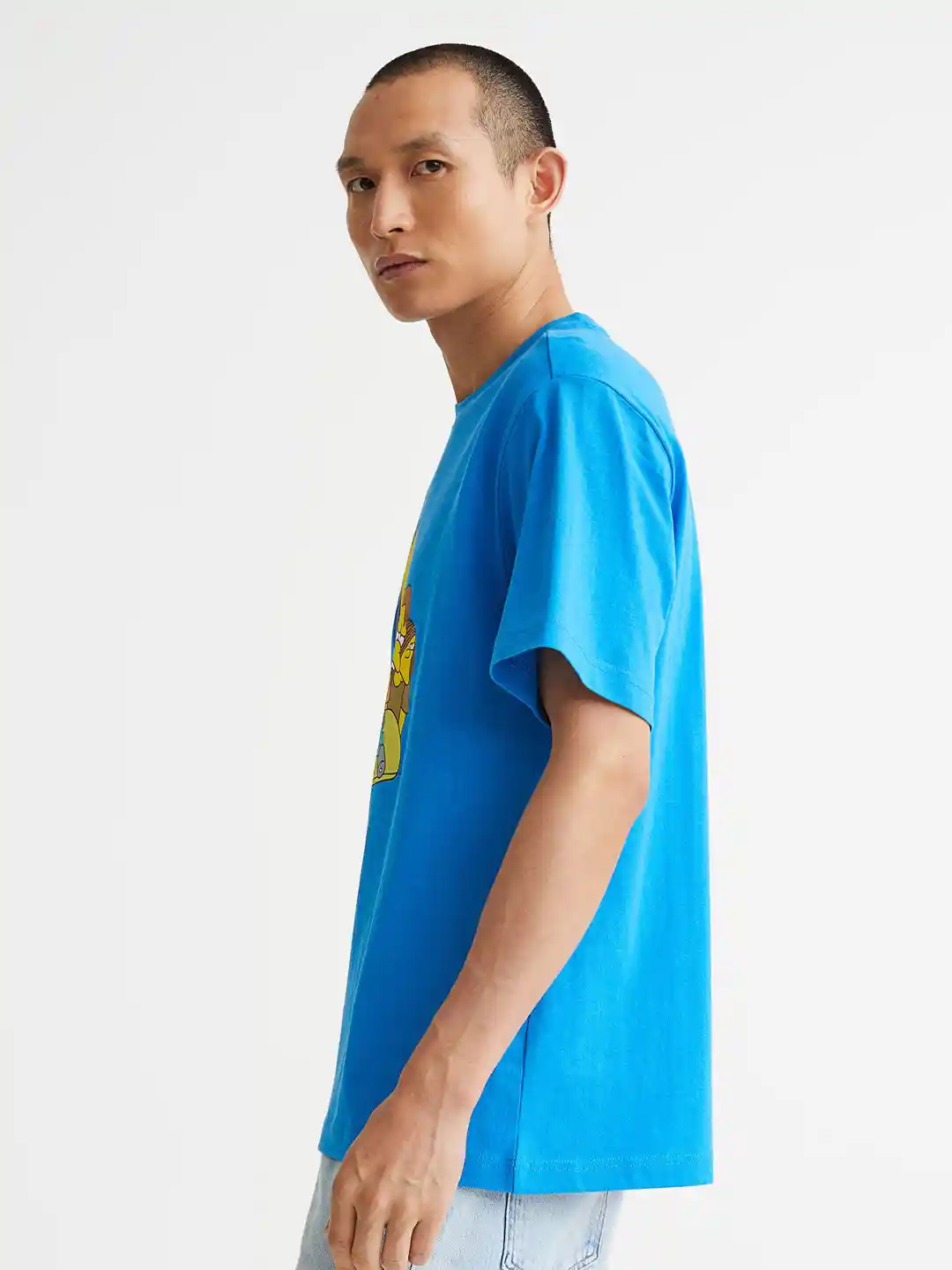 LIQUID BLUE / THE SIMPSONS/スケッチ風/Tシャツ/XL/コットン/WHT LIQUID BLUE◇THE SIMPSONS/スケッチ風/Tシャツ/XL/コットン/WHT