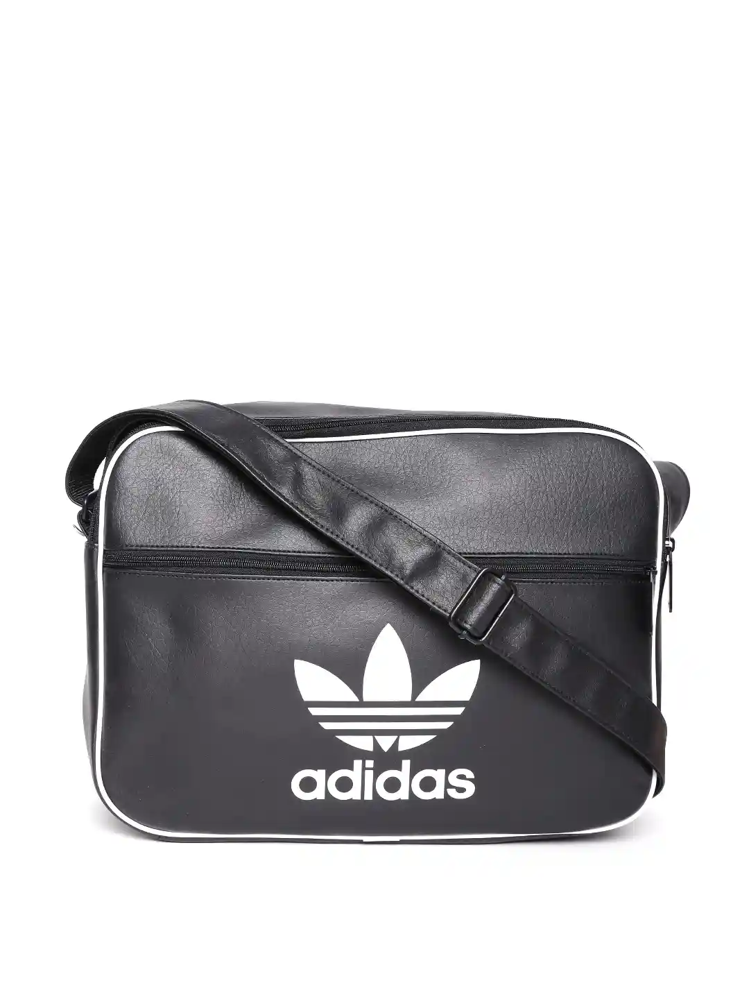 Buy ADIDAS Originals Unisex Black Airliner AC Clean Messenger Bag