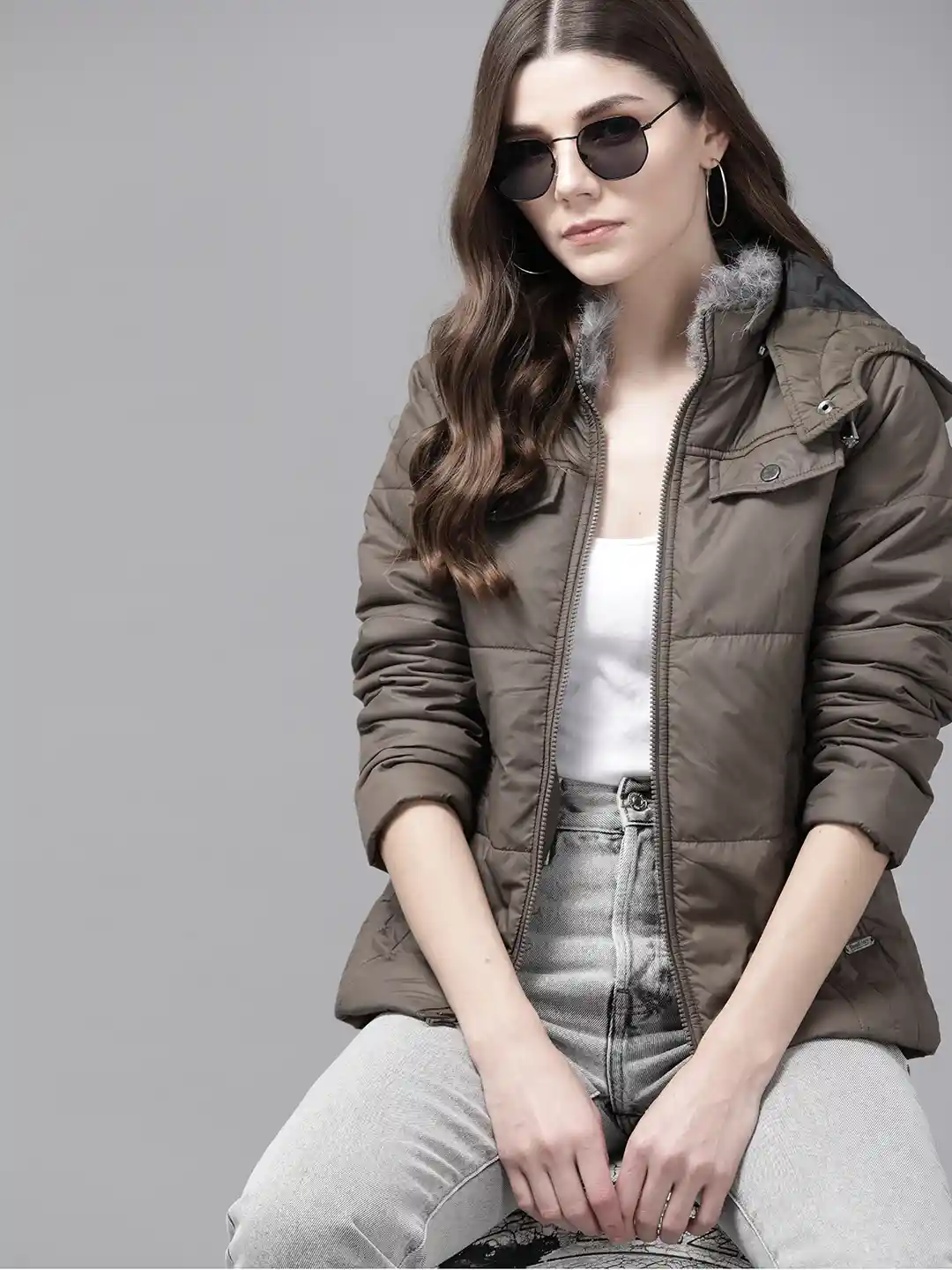 Roadster Women Olive Green Parka Jacket