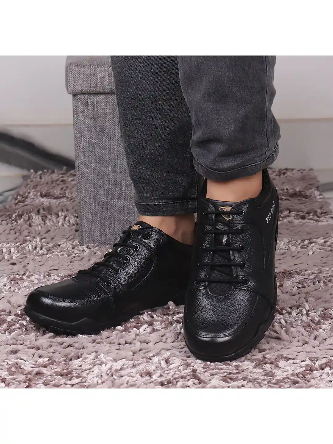 Buy Red Chief Men Black Leather Driving Shoes RC3429 001-Black