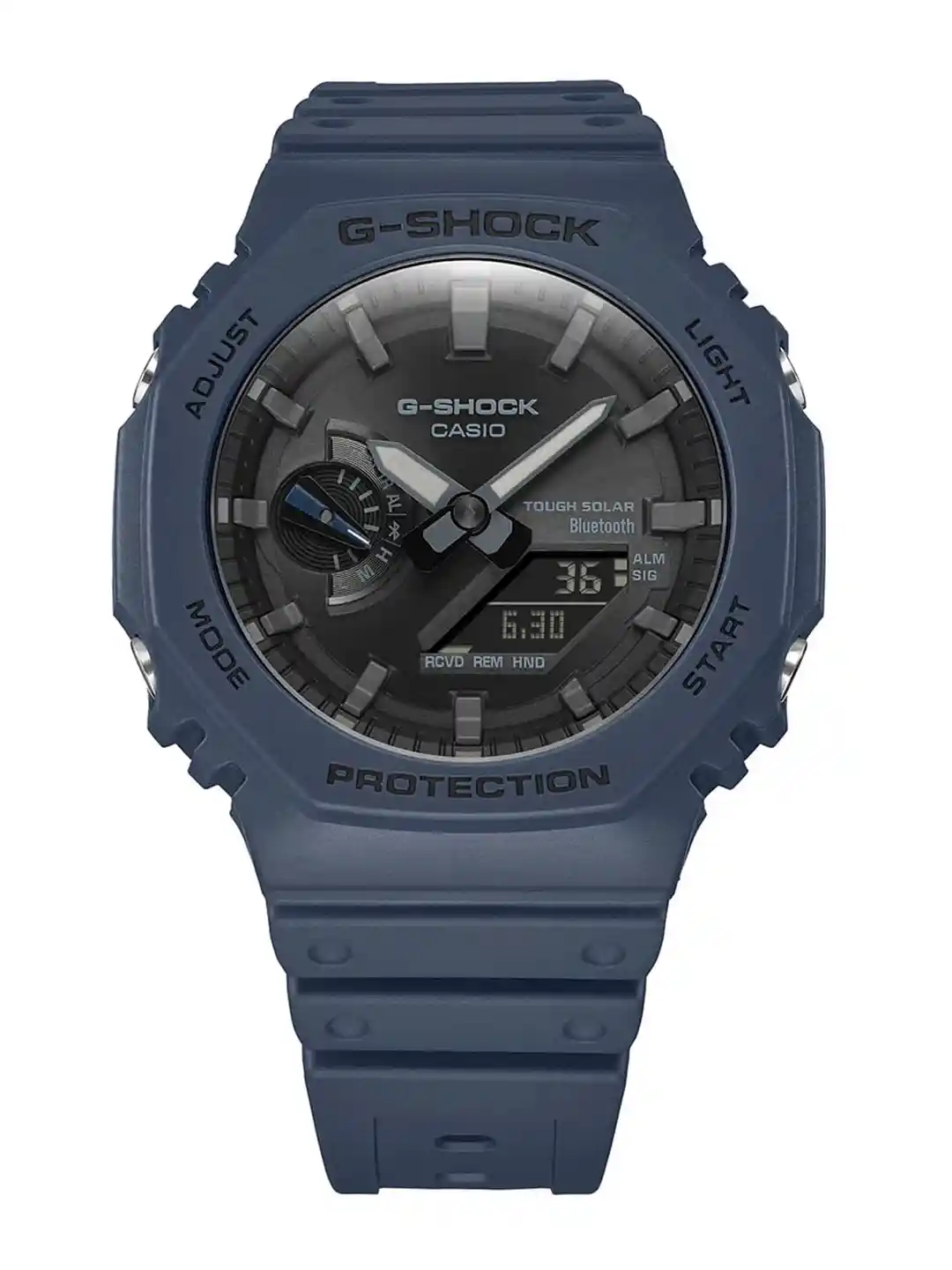 Buy CASIO Men G-Shock GA-B2100-2ADR Black Analog-Digital Dial Blue