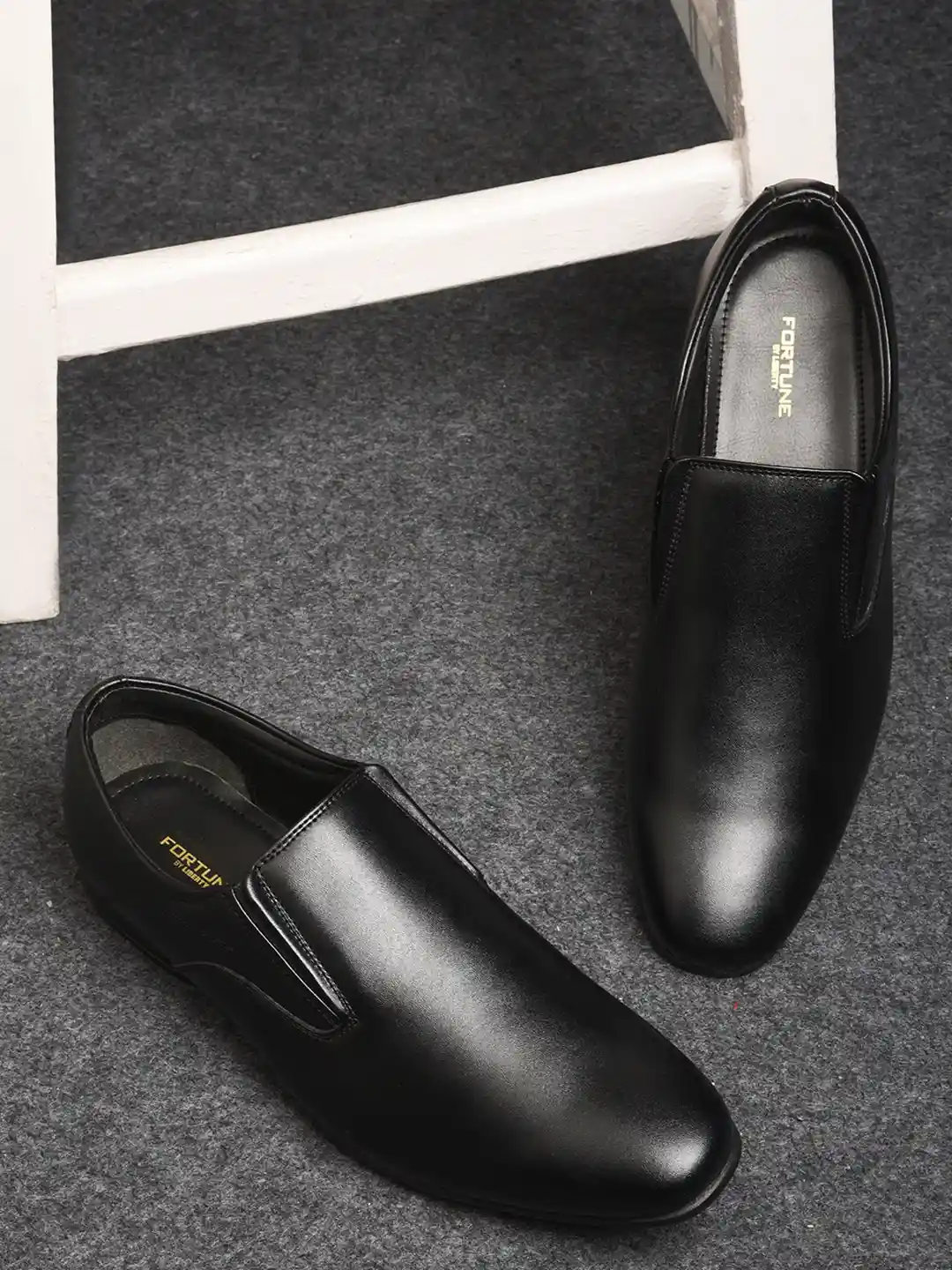 Buy Liberty Men Elastic Slip On Formal Shoes Formal Shoes for