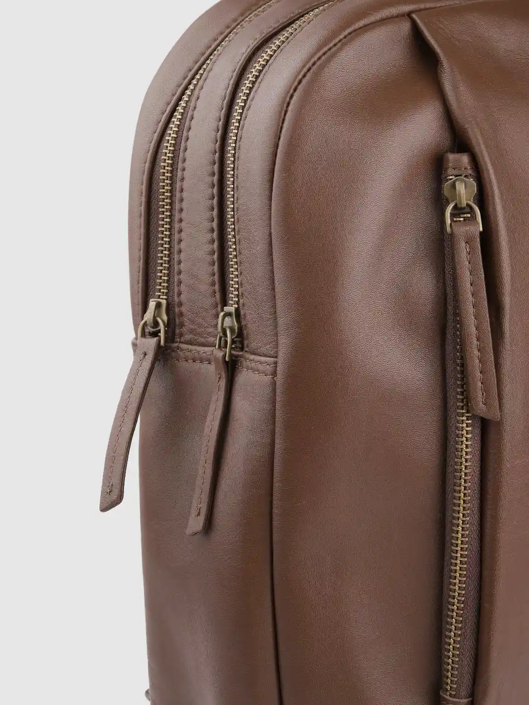 Laptop Backpack Woodland Leather Backpack Woodland Men Brown Solid