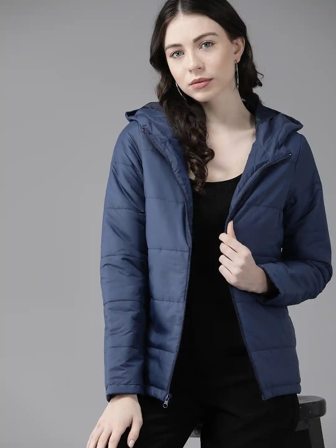 Buy Van Heusen Women Padded Hooded Jacket Jackets for Women