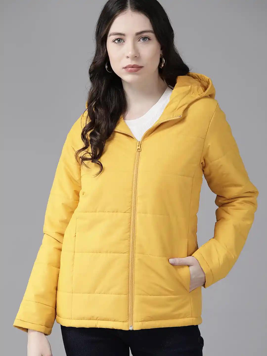 Buy Van Heusen Women Padded Hooded Jacket Jackets for Women