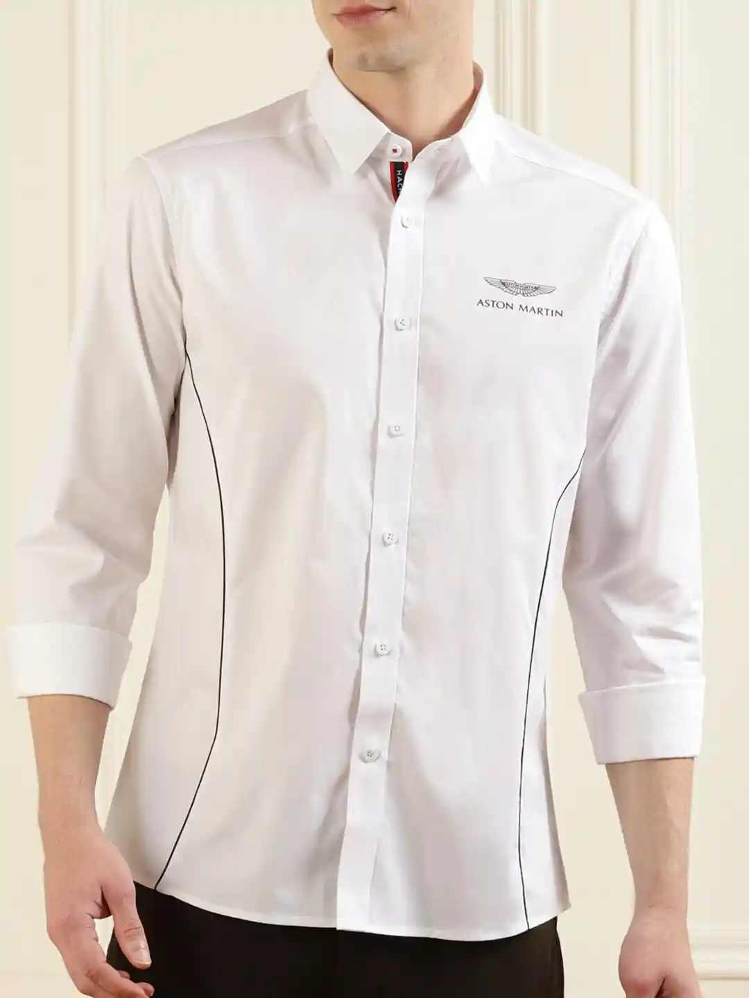 Buy HACKETT LONDON Men White Typography printed Casual Shirt