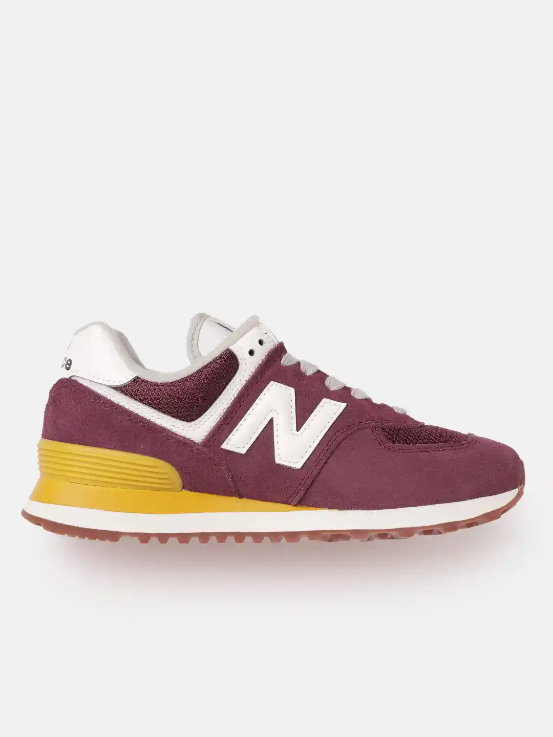 Buy New Balance Women Maroon White Solid 574 Sneakers Casual