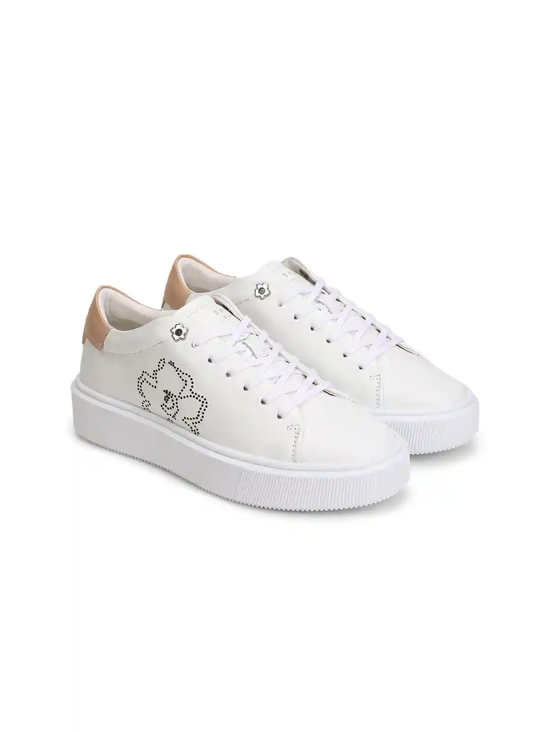 Buy Ted Baker Women White Leather Sneakers Casual Shoes for - Main Image