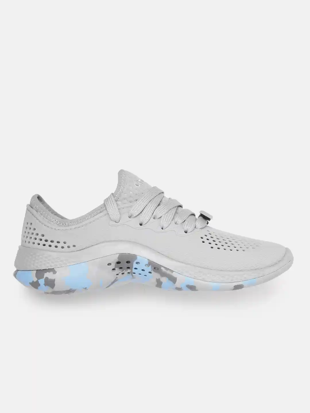 Buy Crocs Women Grey Solid Perforated Sneakers Casual Shoes for