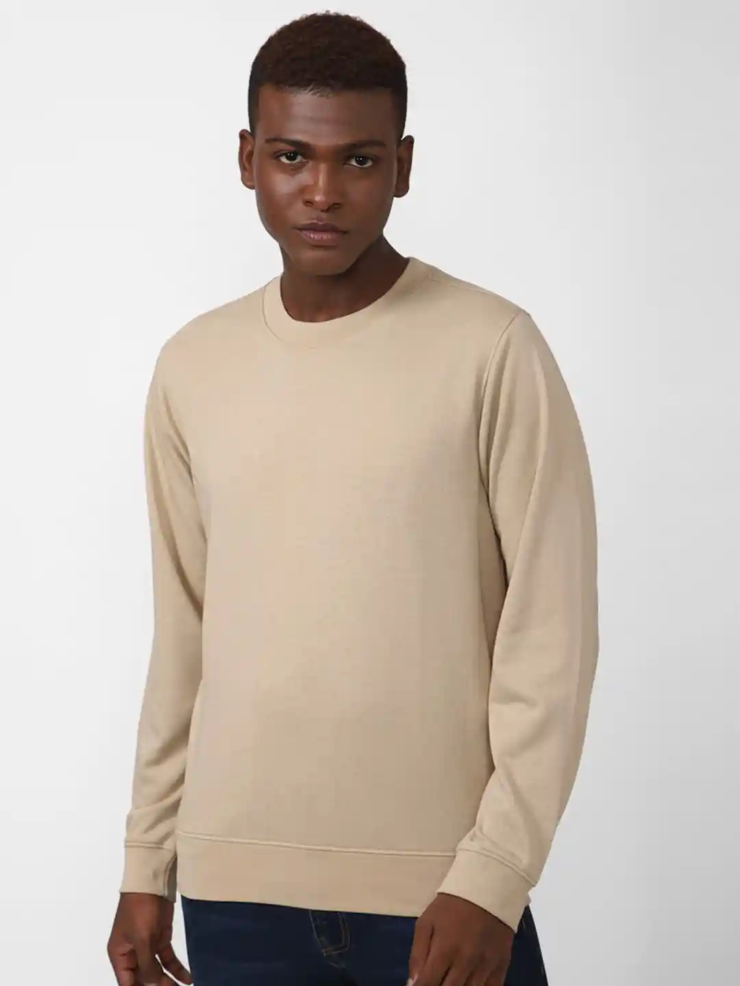 Buy FOREVER 21 Men Beige Sweatshirt Sweatshirts for Men 19474854