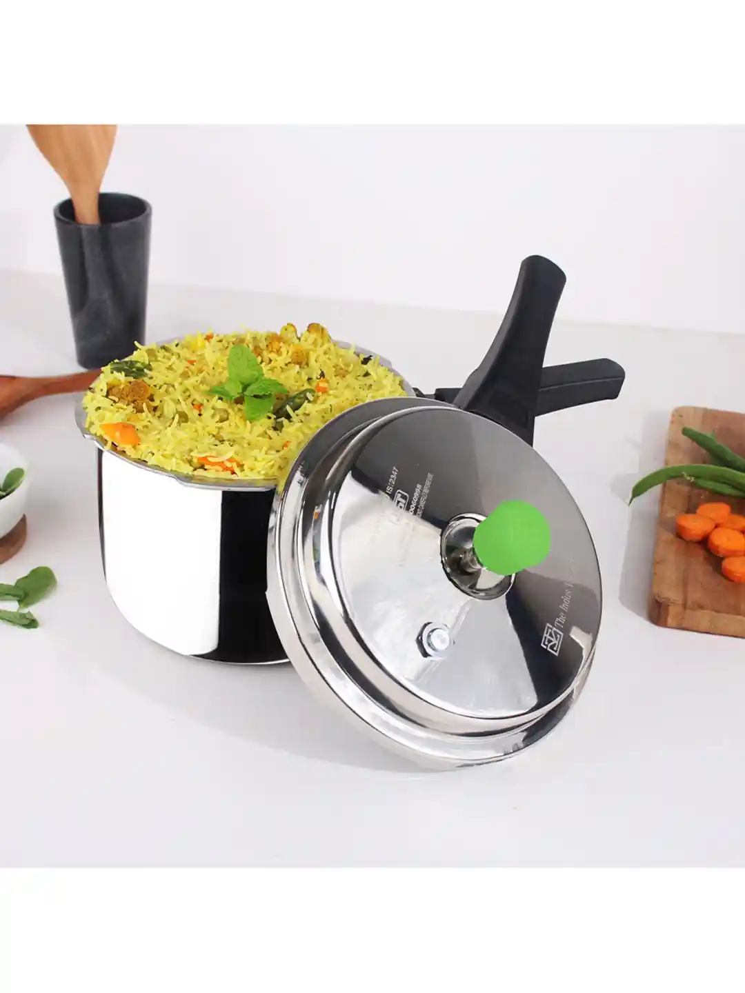 Buy The Indus Valley Silver-Toned Stainless Steel Tri-Ply Pressure