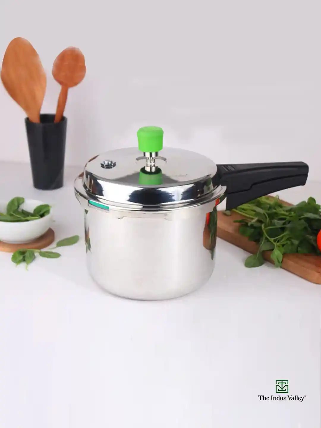 Buy The Indus Valley Silver-Toned Stainless Steel Tri-Ply Pressure