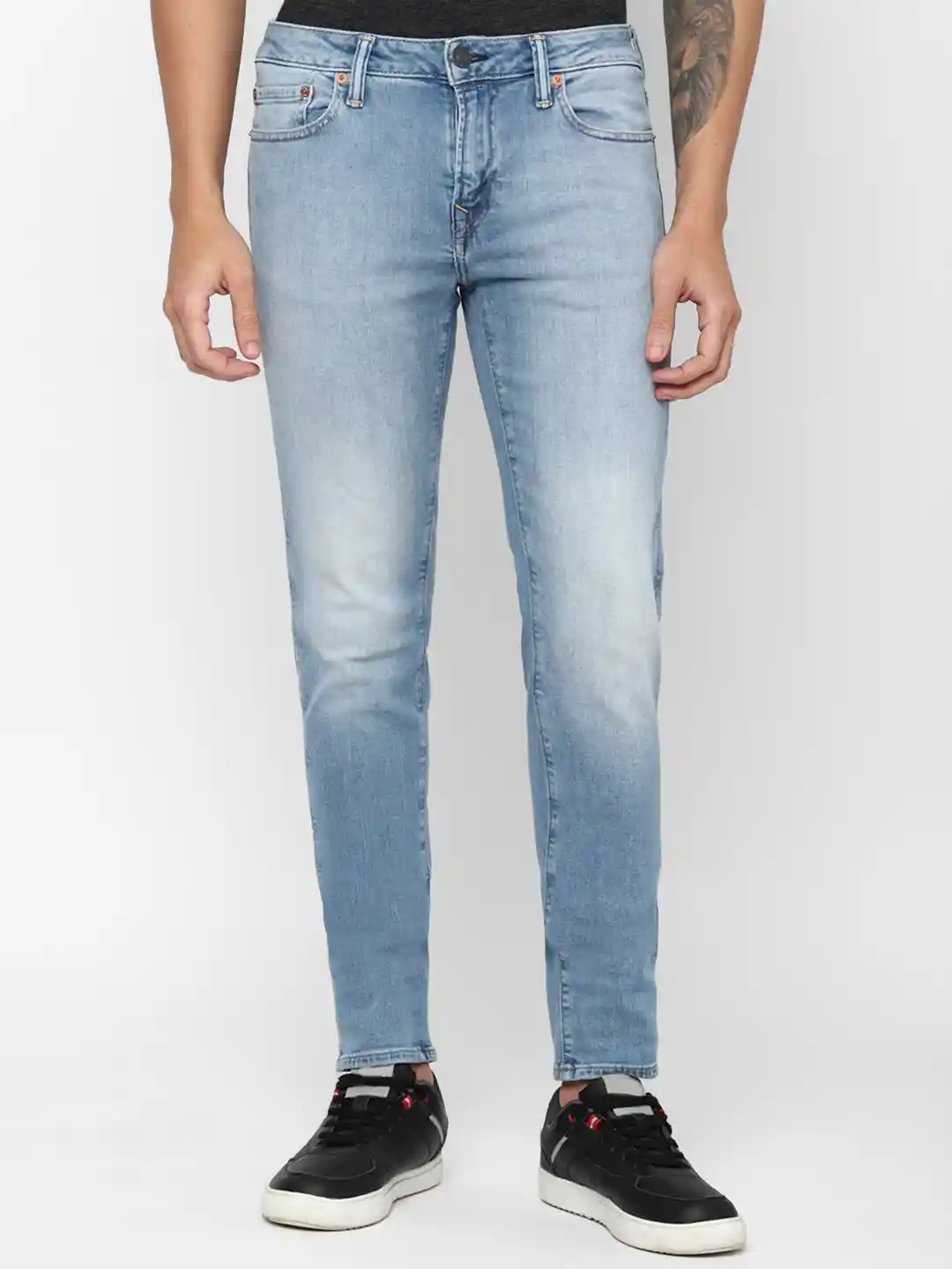 Buy AMERICAN EAGLE OUTFITTERS Men Blue Skinny Fit Heavy Fade