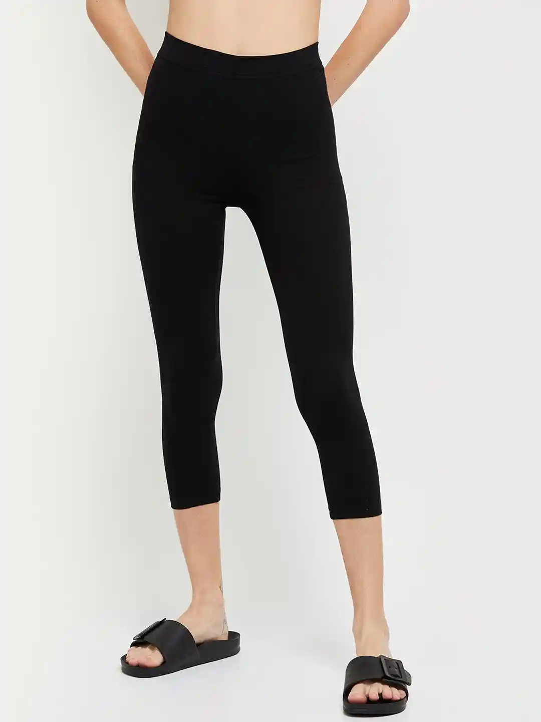 Quarter Length Leggings Three Fourth Leggings For Ladies 3/4