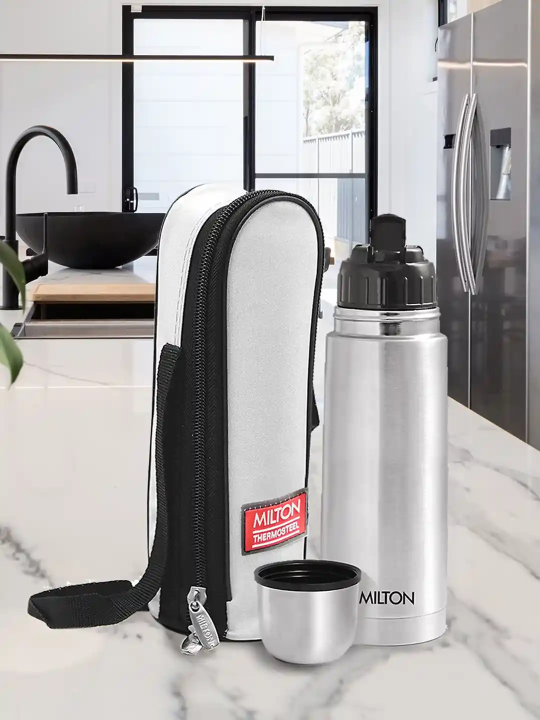 350 Ml Milton Thermosteel Small Flask Buy Milton Flip Lid Silver