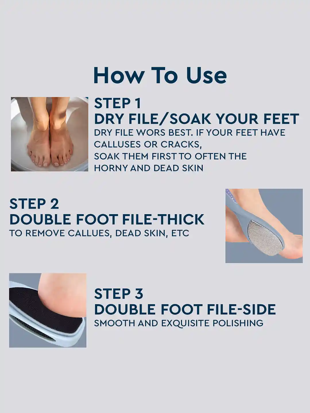 Callus Remover Dry Foot Scrub Majestique Foot Scrubber For Dead