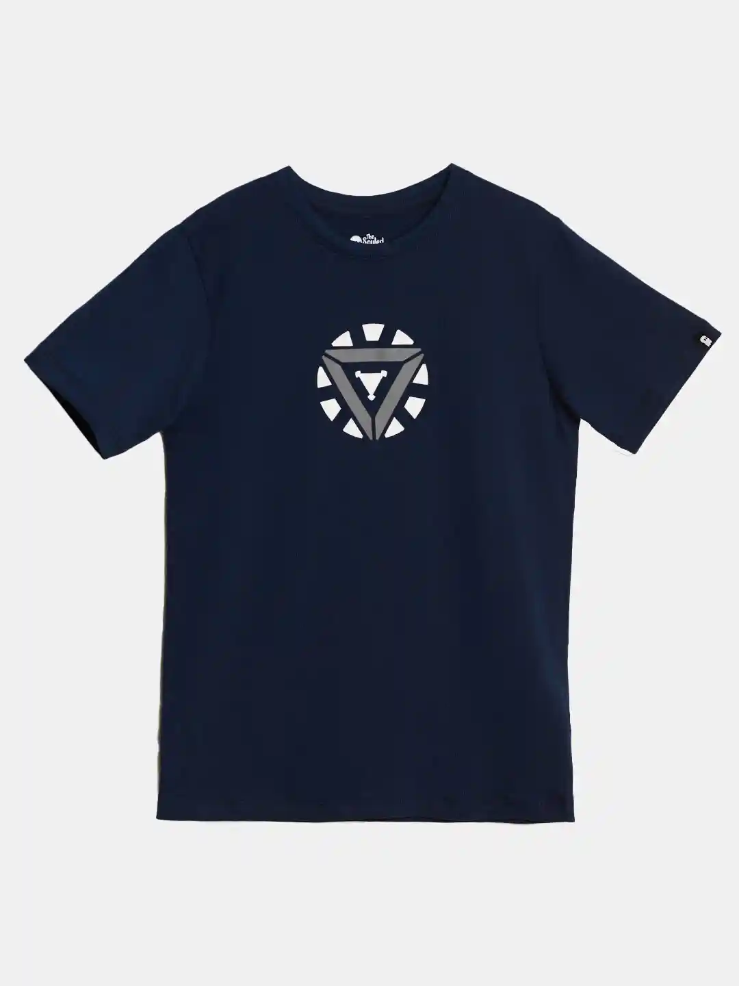 The Souled Store Boys Navy Blue Typography Iron Man Printed T-shirt