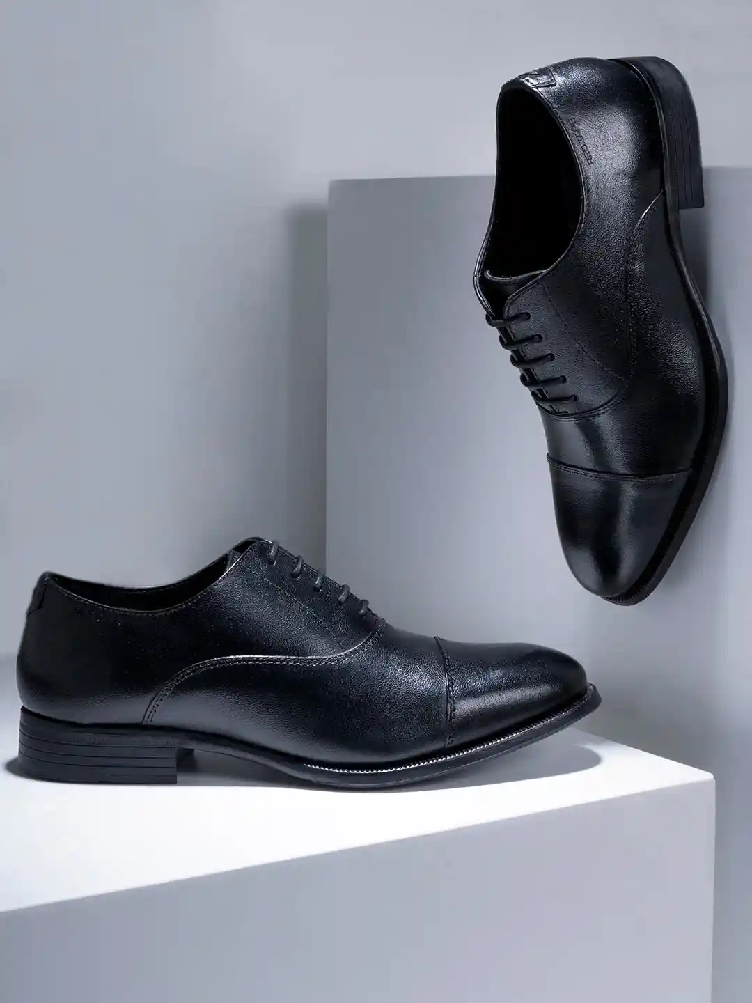 Buy Red Tape Men Black Solid Formal Leather Oxfords Formal Shoes