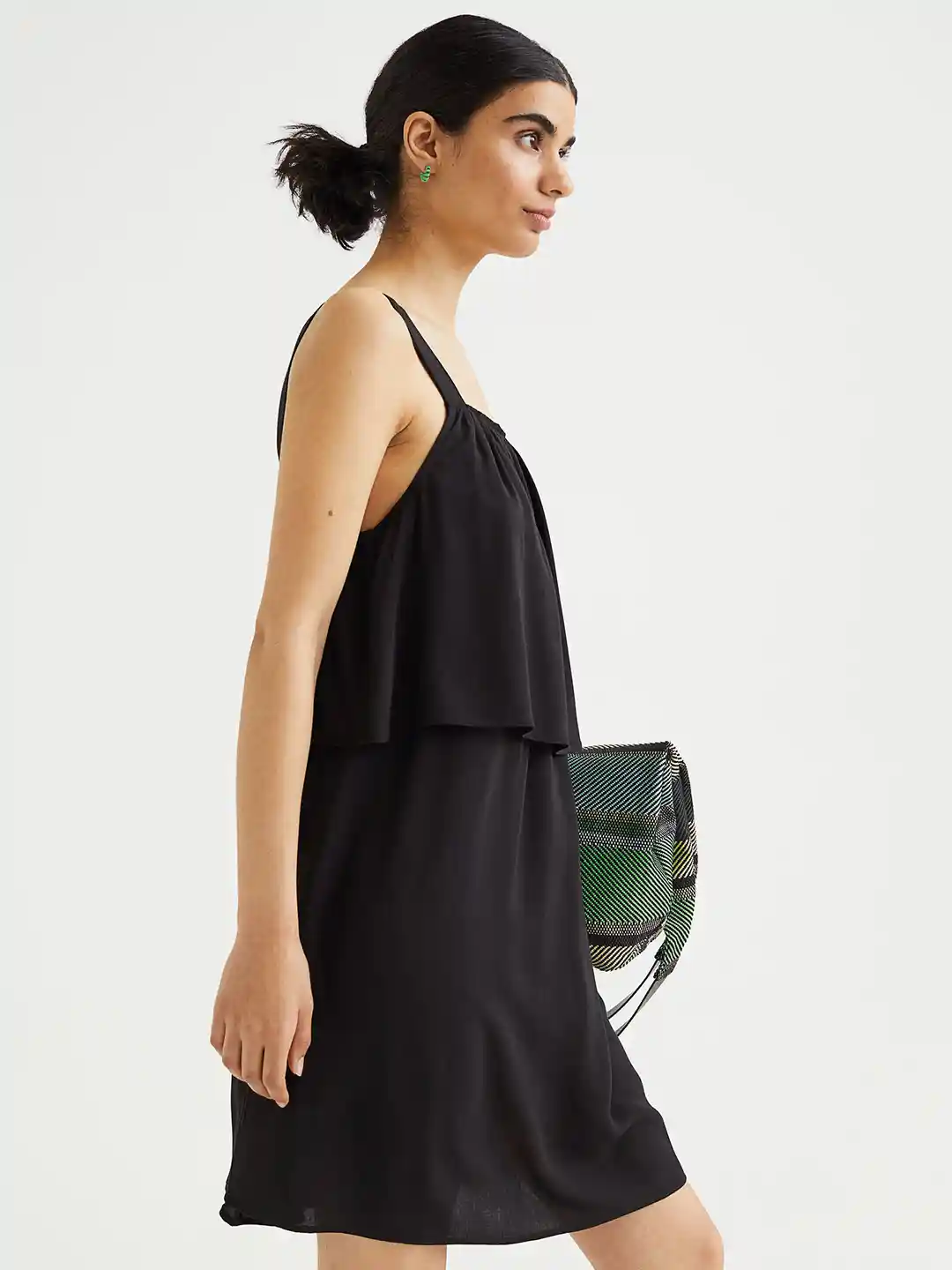 Buy H&M Women MAMA Black Viscose Nursing Dress Dresses for Women