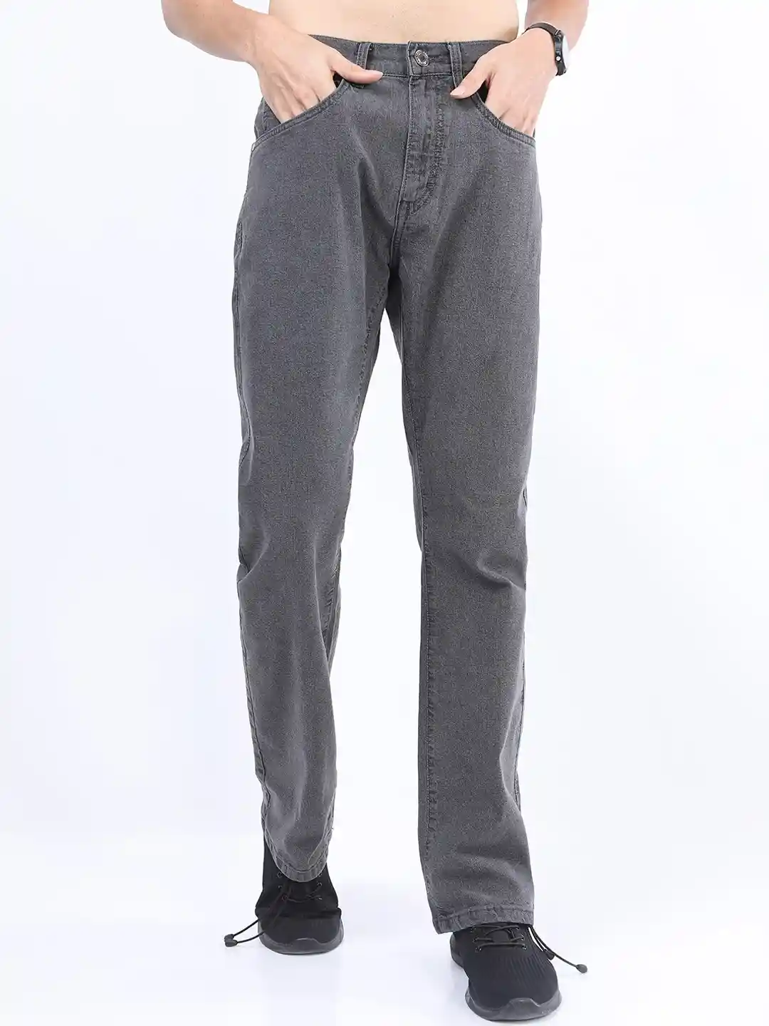 Highlander Mens Grey Bootcut Jeans Buy HIGHLANDER Men Grey Bootcut - Main Image