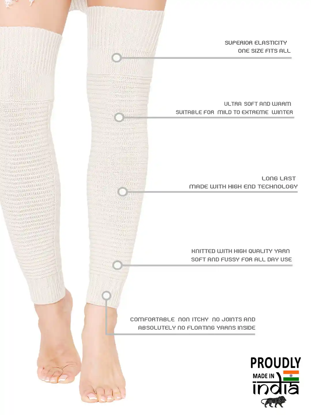 DOLL RACE LEG WARMERS WHITE doll race leg warmers white