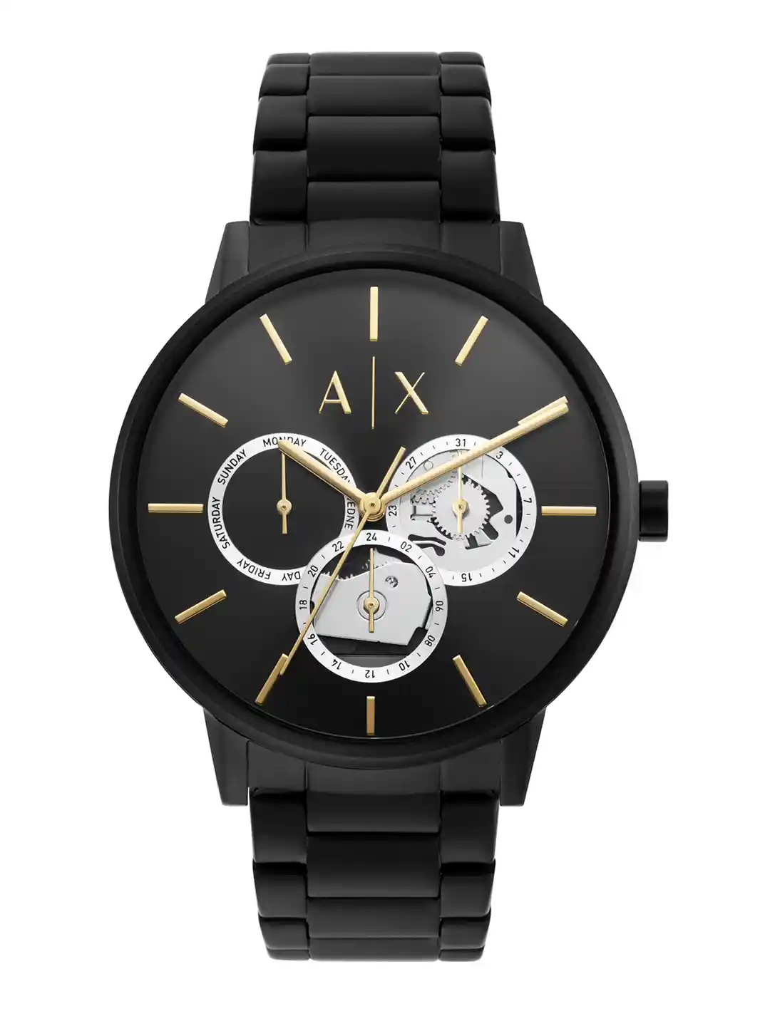 Buy Armani Exchange Men Black Dial Straps Analogue Automatic