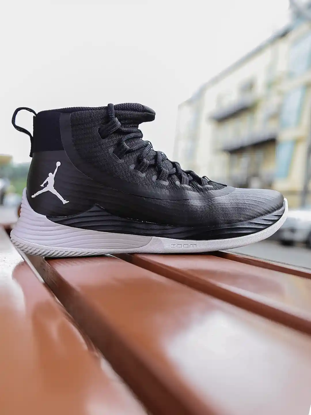 Nike Men Black Textile Mid-Top JORDAN ULTRA FLY Basketball Shoes