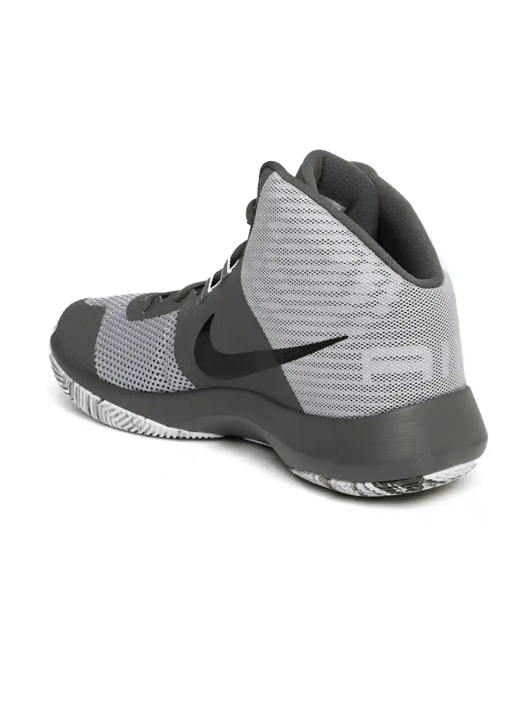 Nike Air Precision Basketball Shoes Nike Men Grey Textile Air