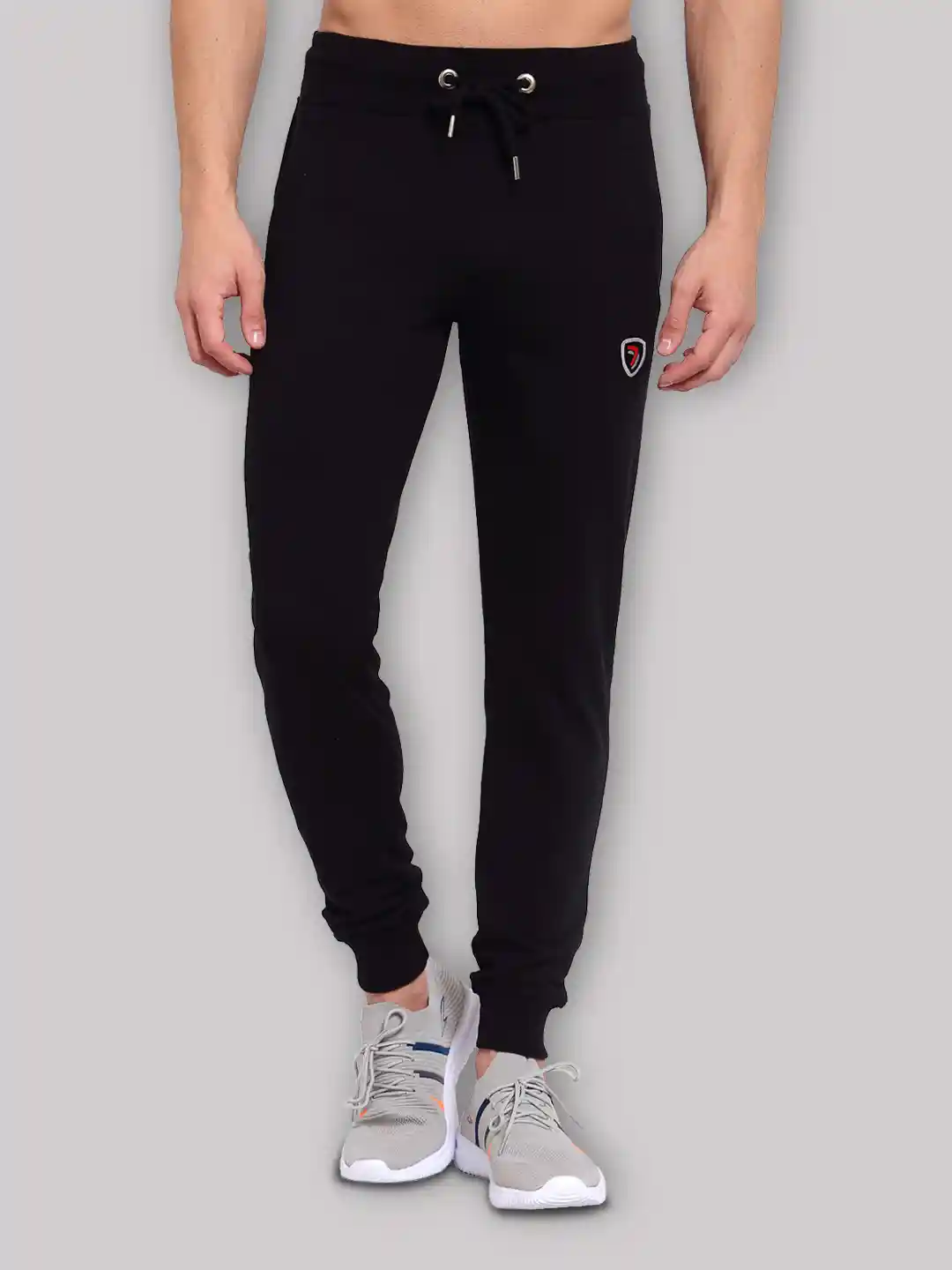 Buy SPORTO Men Black Solid Slim-Fit Sports Joggers with Dual