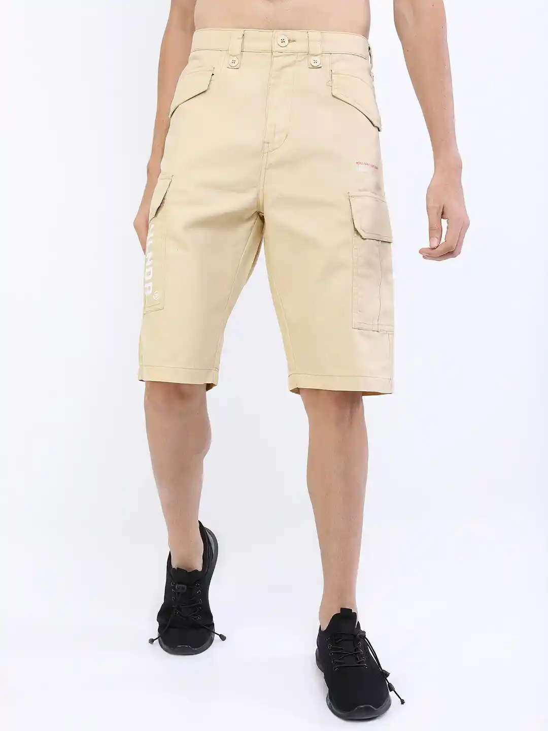 Buy HIGHLANDER Men Beige Cargo Shorts Shorts for Men 19647852