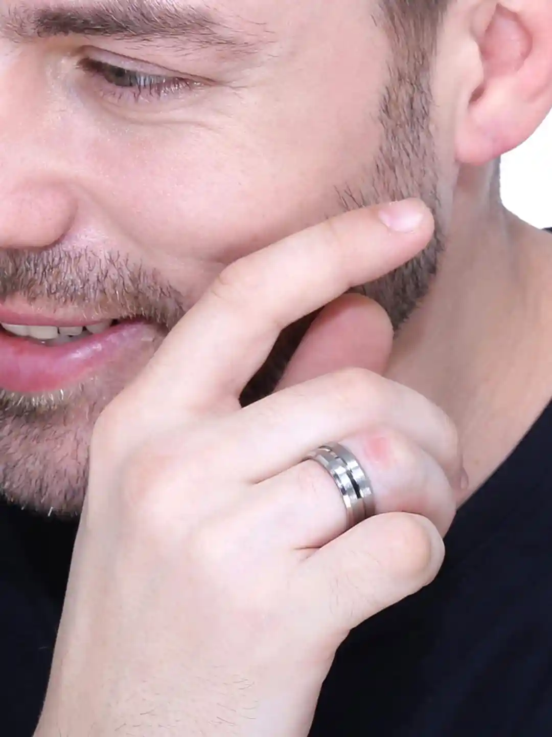 Buy Yellow Chimes Men Rhodium-Plated Silver-Toned Stainless Steel