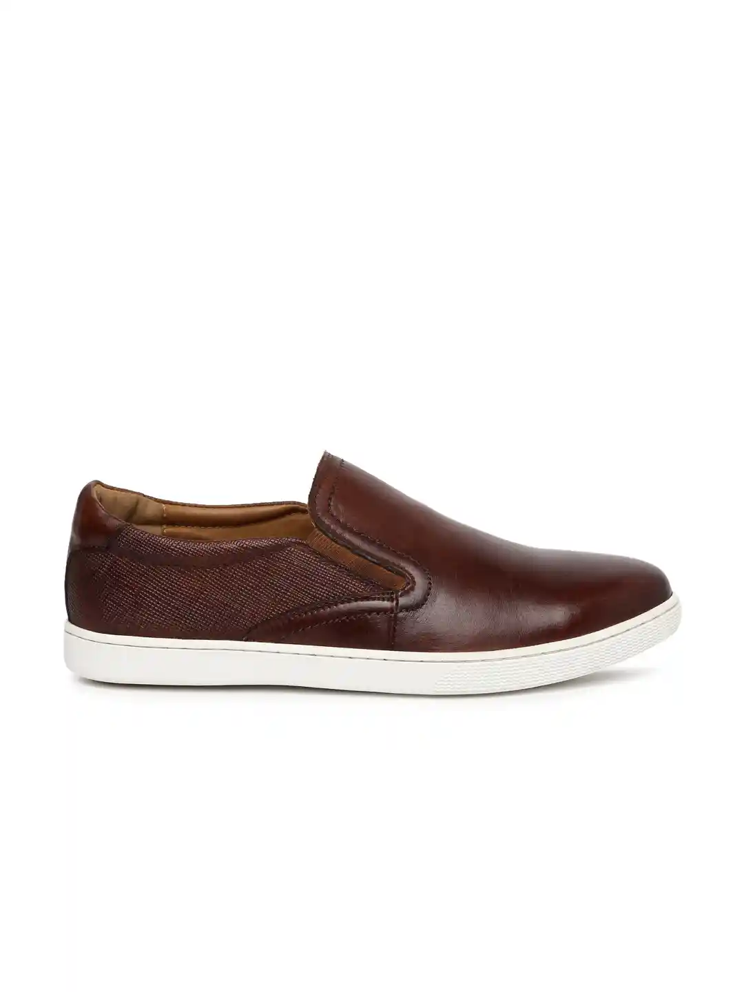 Buy Steve Madden Men Brown Leather Sneakers Casual Shoes for Men