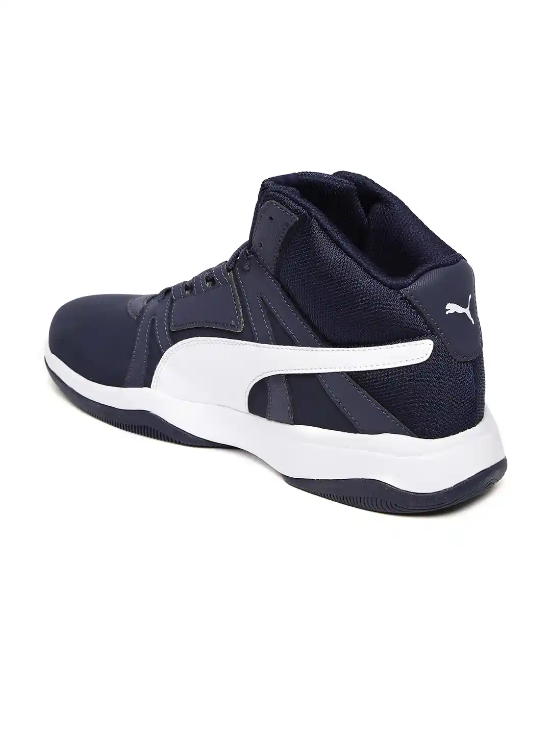 Buy Puma Men Navy High-Top Rebound Street Evo Sneakers Casual