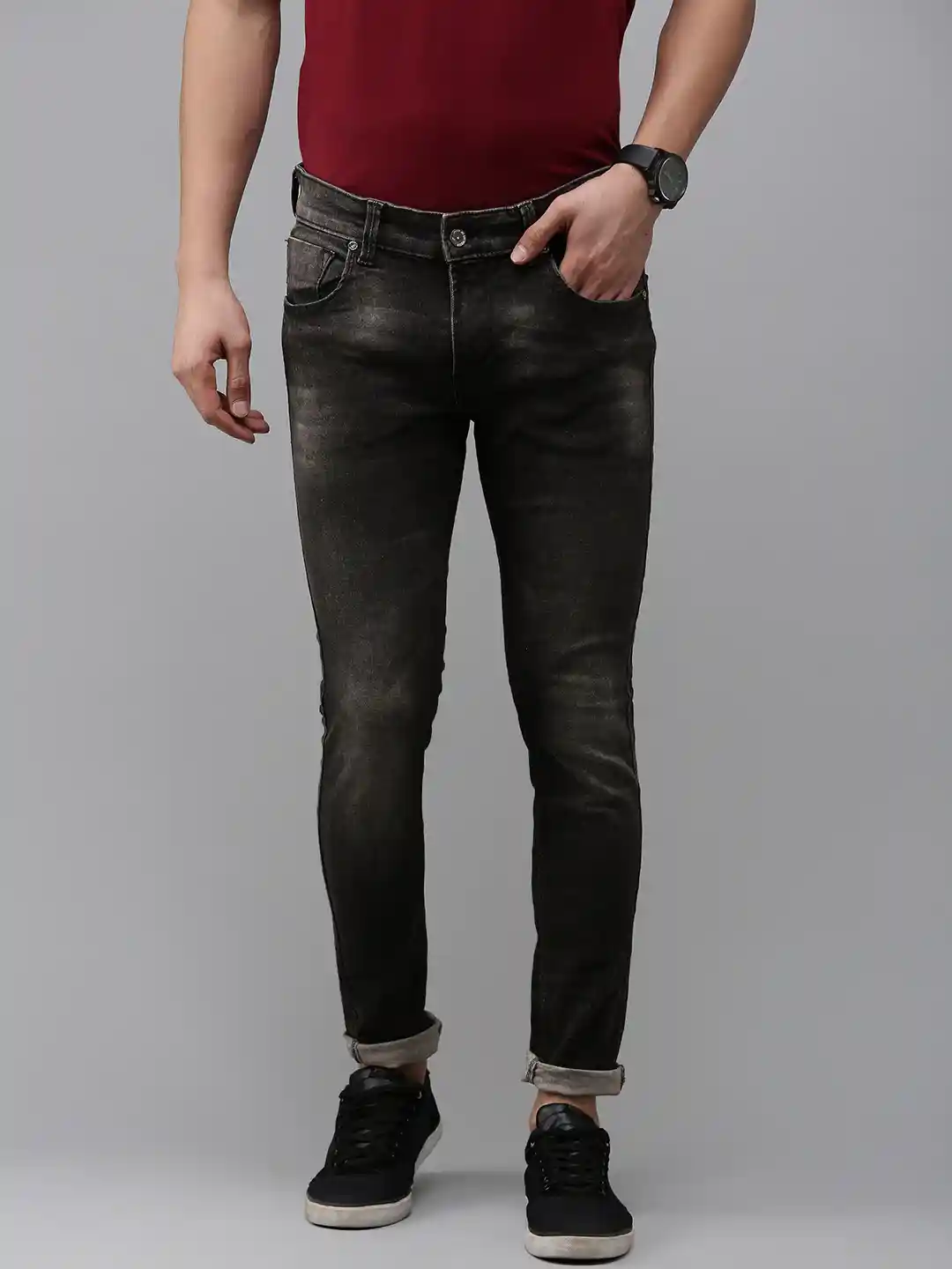 Buy SPYKAR Men Super Skinny Fit Low-Rise Light Fade Stretchable