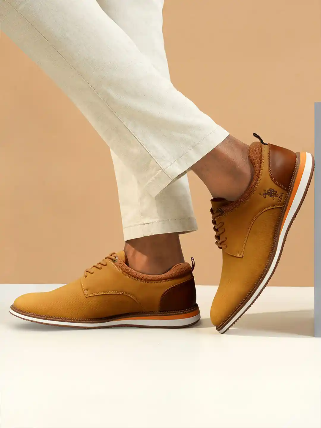 Buy Polo Men Tan LAURITZ PU Smart Casual Derbys