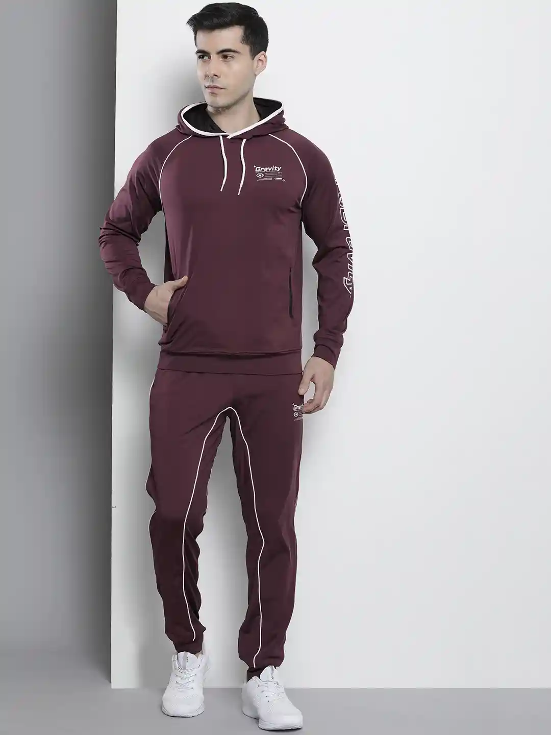 Buy The Indian Garage Co Men Typography Printed Tracksuit