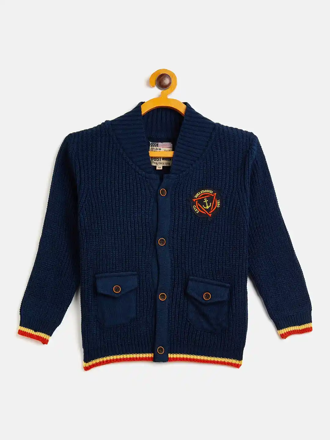 Buy Duke Boys Blue Solid Cardigan Sweaters for Boys 19734436
