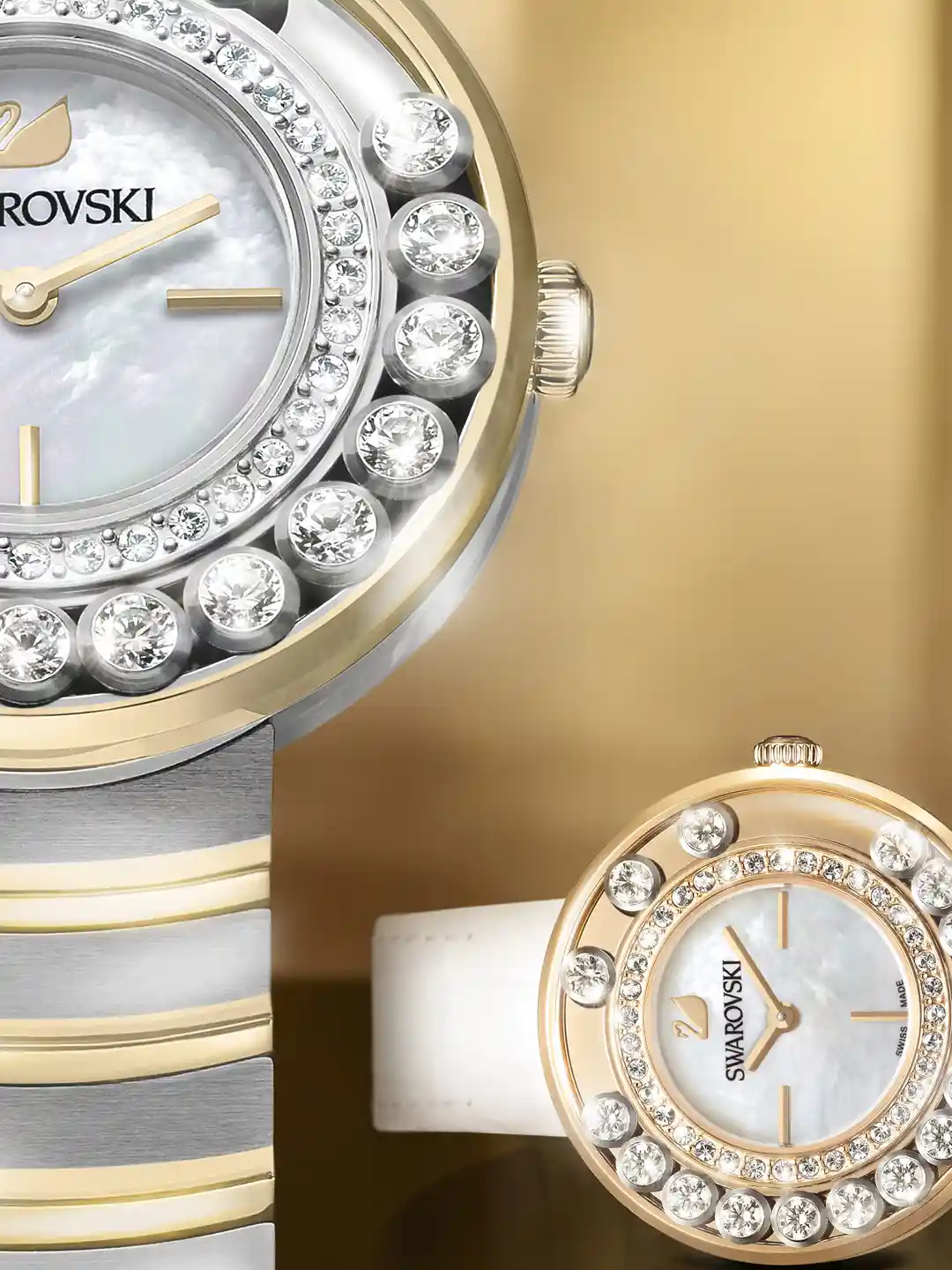 美品】スワロフスキー Lovely Crystals シェル 腕時計 SWAROVSKI