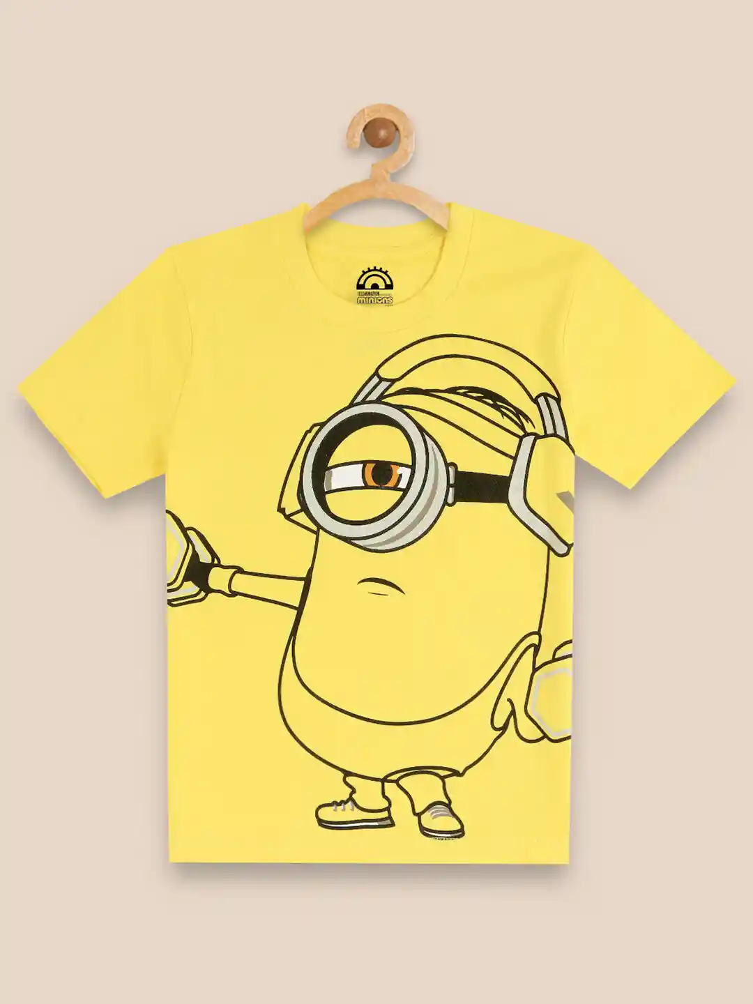 Yellow Minion T Shirt Kids Ville Boys Yellow Minions Printed Pure