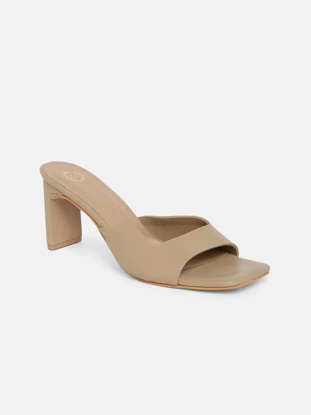 Block Heels Mules Myntra Carlton London Block Heeled Mules