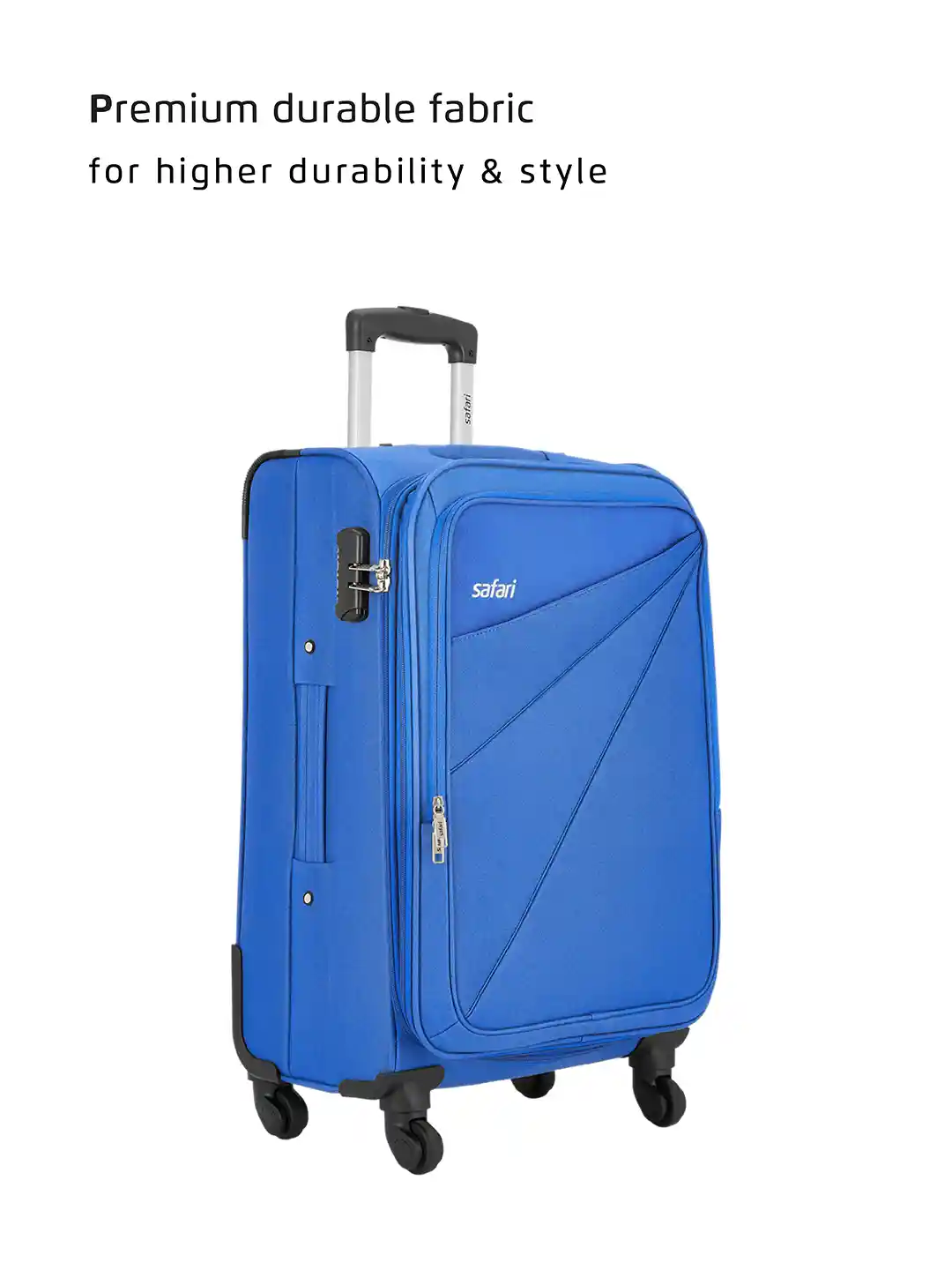 Buy Safari Mimik Solid Polyester Large Soft Trolley Bag 75 cm