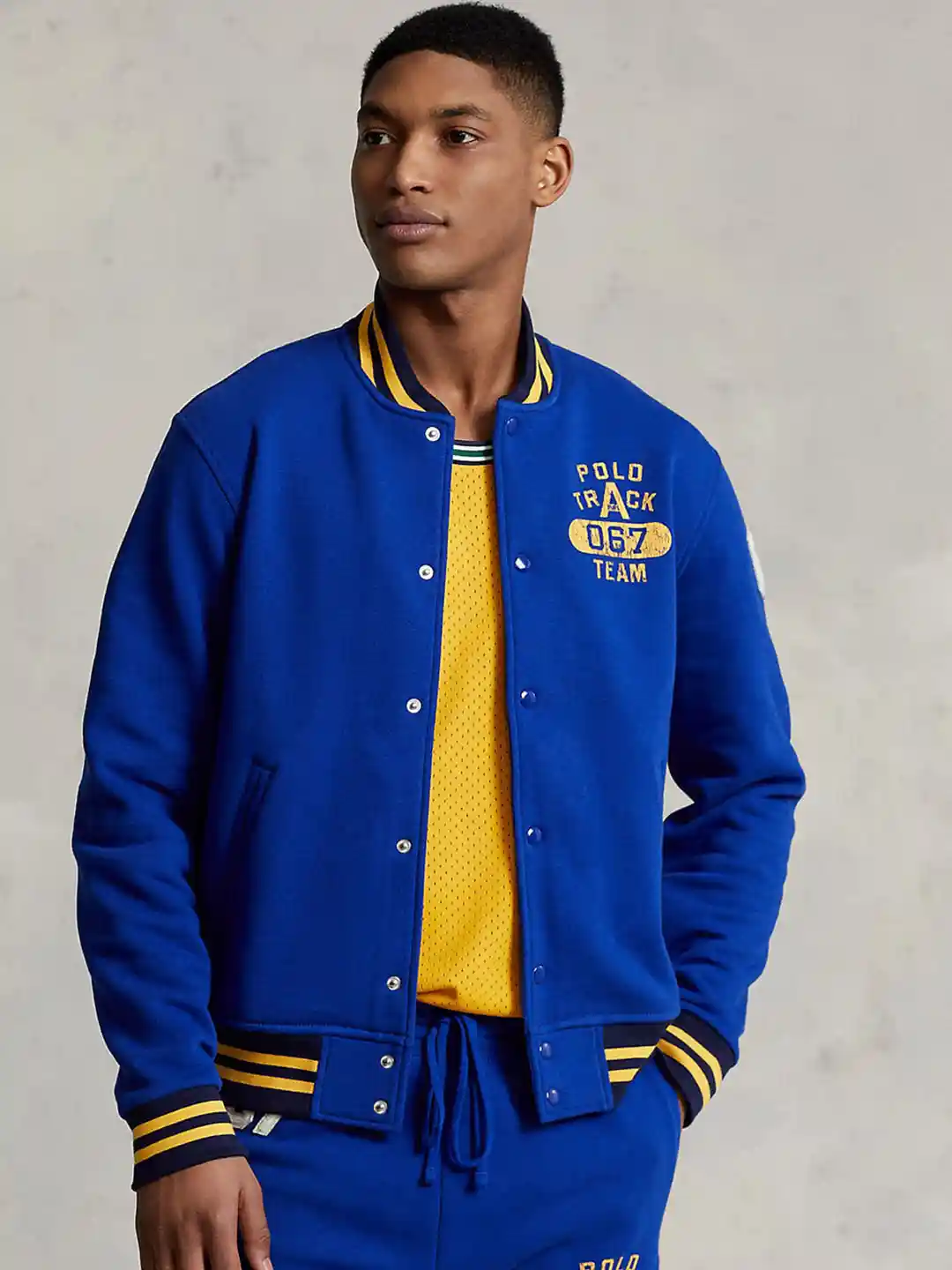 Mens Blue Varsity Jacket Buy Polo Ralph Lauren Men Blue Solid