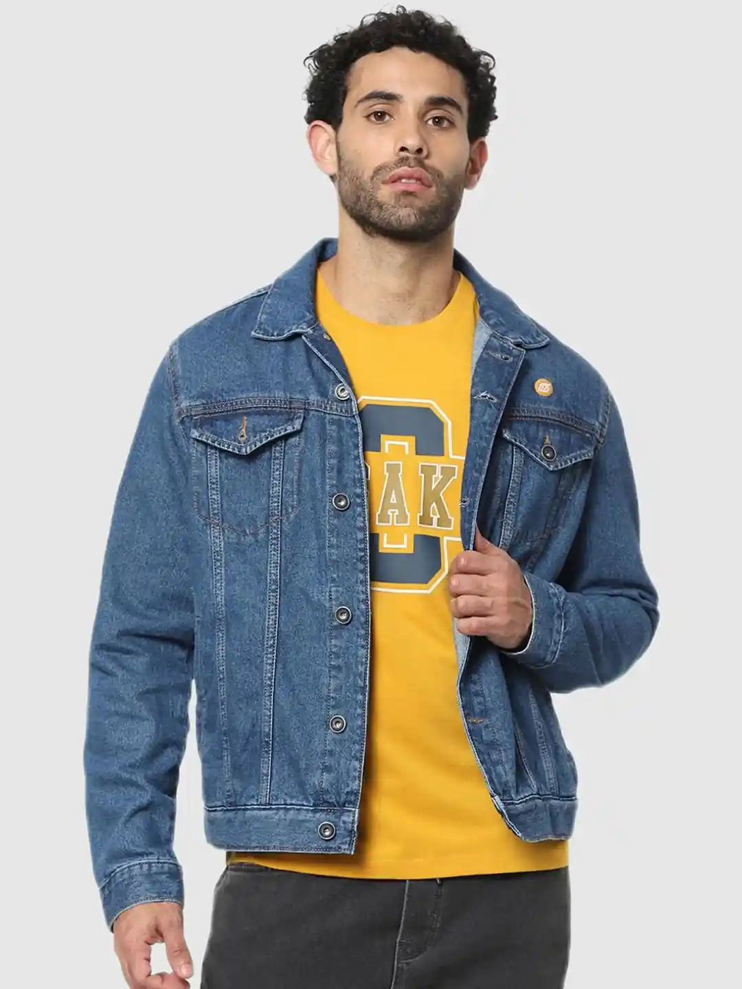 Buy Celio Men Blue Cartoon Regular Jacket Jackets for Men