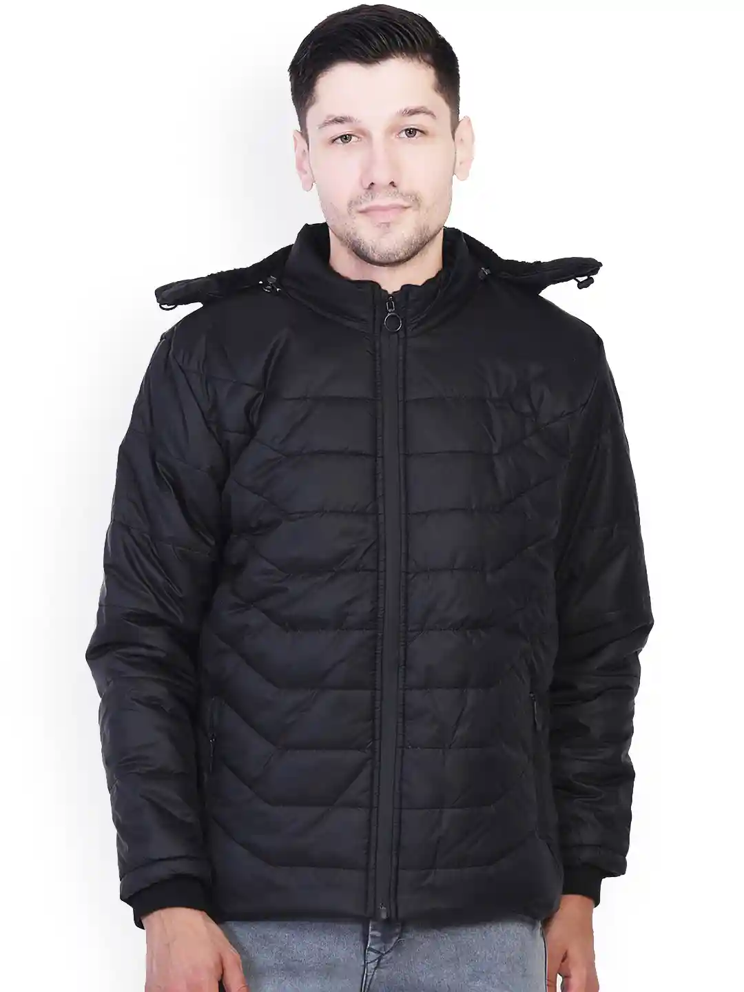 AD AV Men Black Water Resistant Puffer Jacket