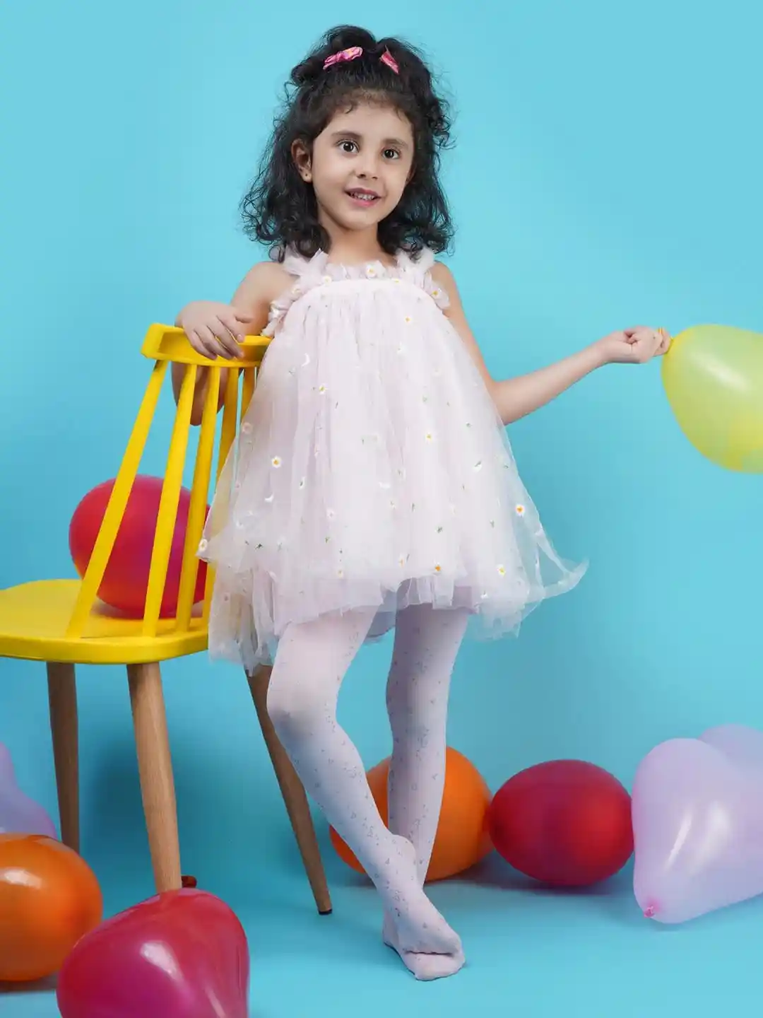 Buy N2S NEXT2SKIN Girls Pink Heart Pattern Pantyhose Stockings