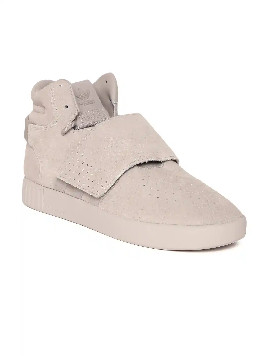 Buy ADIDAS Originals Men Taupe TUBULAR INVADER STRAP Leather Mid