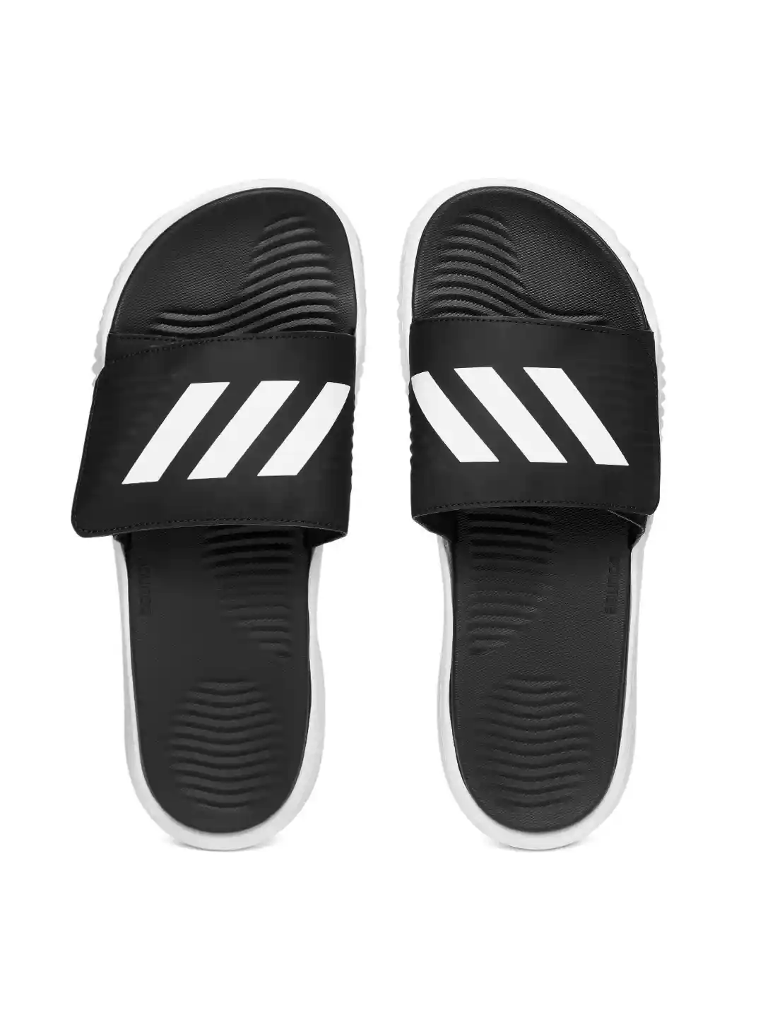 Buy ADIDAS Men Black Alphabounce Slide Printed Flip-Flops Flip